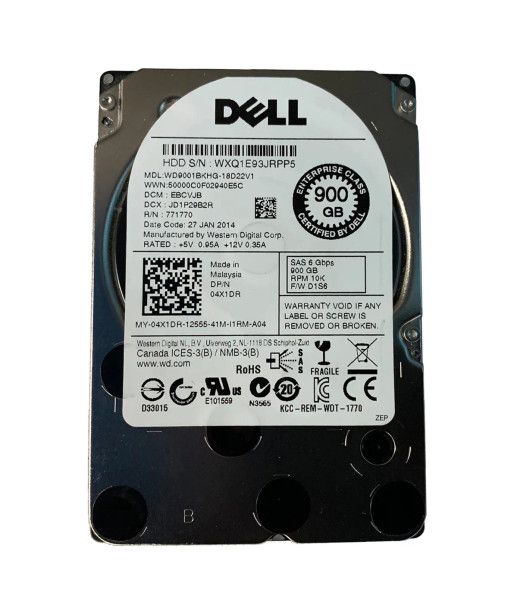 WD9001BKHG-18D22V1 - Western Digital 900GB 10000RPM SAS 6Gb/s 32MB Cache 2.5-inch Hard Drive