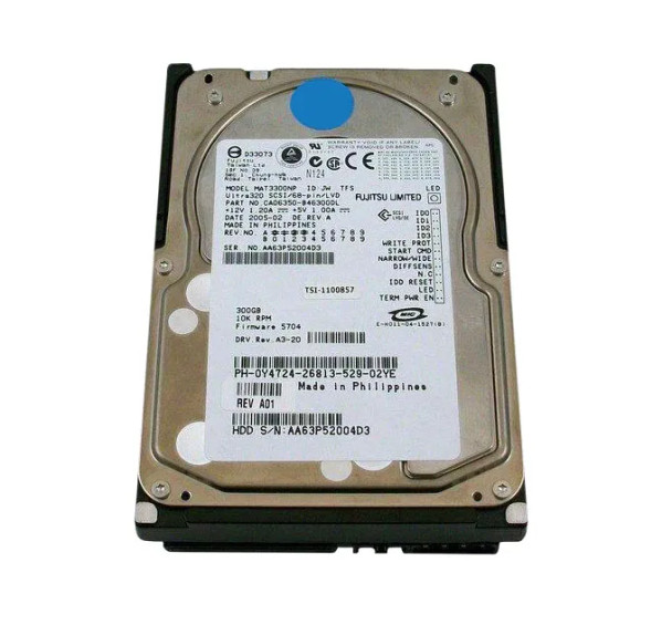 Y4724 - Dell 300GB 10000RPM Ultra-320 SCSI 3.5-inch Hard Drive
