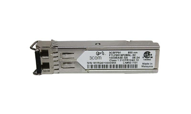 0231A0LS - 3Com X120 1Gb/s 1000Base-LX Single-Mode Fibre 1310nm LC Connector SFP Transceiver Module