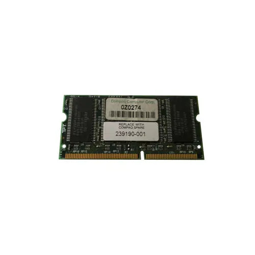 239190-001 - Compaq 128MB 133MHz PC133 non-ECC Unbuffered CL3 144-Pin SoDimm Memory Module