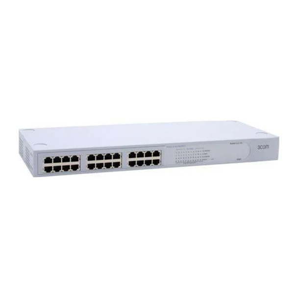 3C16471 - 3Com 2024 SuperStack 3 24 x RJ-45 Ports 10/100Base-TX Layer 2 Unmanaged Rack-mountable Fast Ethernet Network Switch