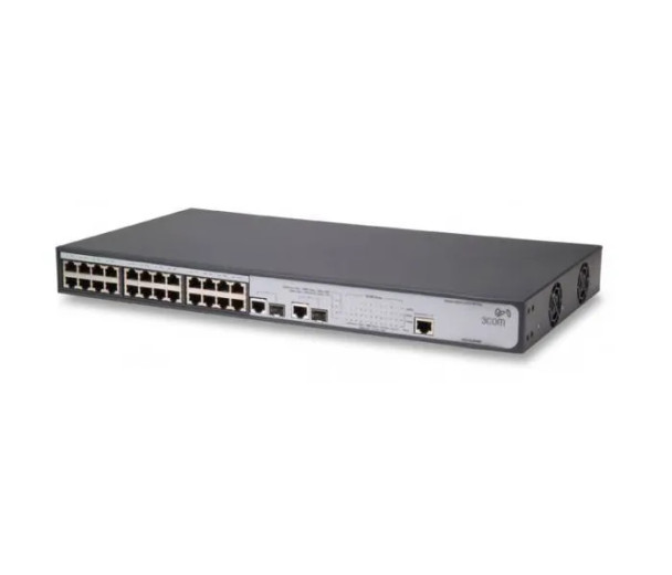 3CBLSF26PWRH - 3Com Baseline 2226 Plus 24xRJ-45 Ports 10/100Base-TX + 2xShared SFP Ports Layer2 Managed Fast Ethernet Switch