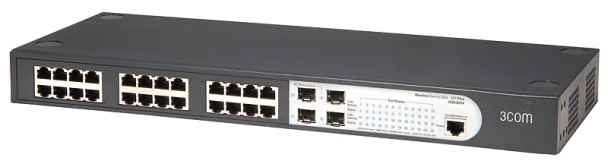 3CBLSG24 - 3Com SuperStack 3 2924-SFP 24 x Ports 10/100/1000Base-T + 4 x SFP Ports Layer 2 Managed Gigabit Ethernet Network Switch