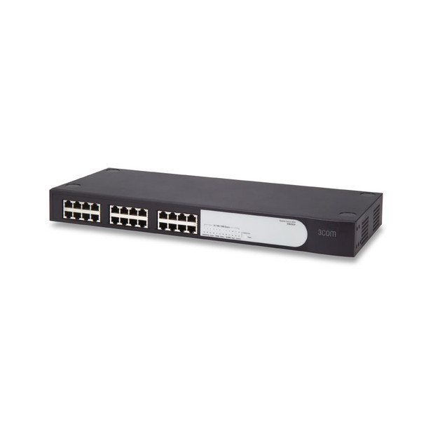 3CBLUG24 - 3Com Baseline 2824 24 x RJ-45 Ports 10/100/1000Base-T Layer 2 Unmanaged Rack-mountable Gigabit Ethernet Network Switch