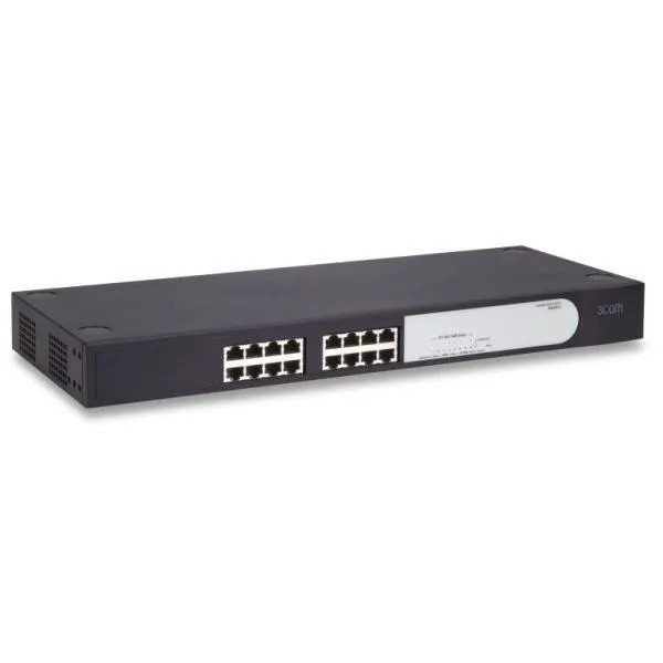 3CBLUG24A - 3Com Baseline 2824 24 x RJ-45 Ports 10/100/1000Base-T Layer 2 Unmanaged Rack-mountable Gigabit Ethernet Network Switch