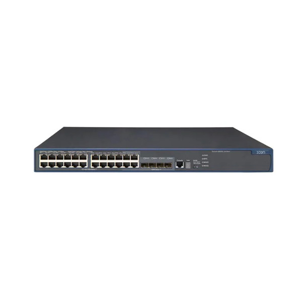 3CRS48G-24-91 - 3Com 4800G 24 x 10/100/1000Base-T + 4 x shared SFP Ports Layer 3 Managed 1U Rack-mountable Gigabit Ethernet Network Switch