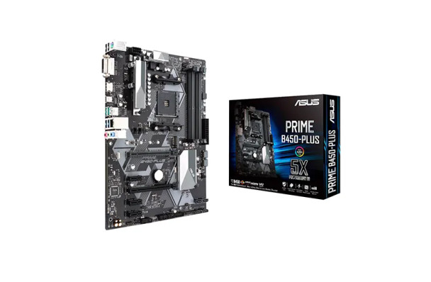 90MB0YN0-M0EAY0 - ASUS Prime B450-PLUS Desktop Motherboard AMD B450 Chipset Socket AM4
