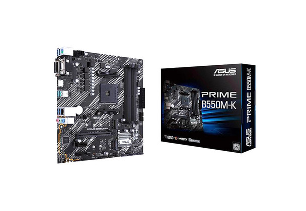 90MB14V0-M0EAY0 - Asus PRIME B550M-K Socket AM4 AMD B550 Chipset Micro-ATX System Board (Motherboard)