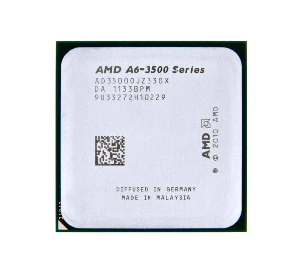 AD3500OJZ33GX - AMD A6-3500 Triple-core (3 Core) 2.1GHz 3MB L2 Cache Socket FM1 Processor