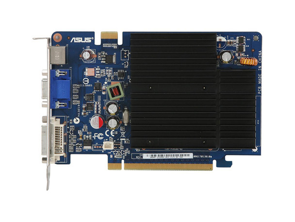 EN8500GTSILENT/HTP/512M - ASUS Nvidia GeForce 8500GT 512MB 128-Bit DDR2 PCI Express x16 DVI/ D-Sub/ HDTV/ S-Video Output Video Graphics Card