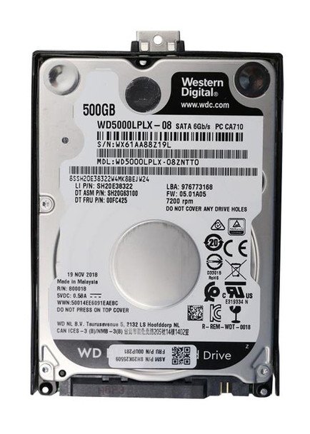 Lenovo 500GB SATA 6Gb/s 7200RPM 2.5 inch SFF Slim Hard Drive