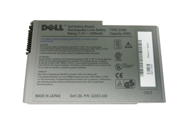 Dell 11.1V 4400mAh Lithium-ion (Li-ion) Battery for Latitude D500 / D600 / Inspiron 500M / 600M Series