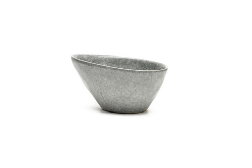 Bowl 17x13 cm - reactive Grey