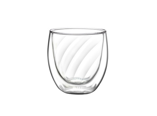 Eliza 250ml Swirl Double Wall Glass - Set of 4