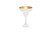 Luna Margarita  Glass, white/Gold, 305ML