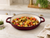 Enameled 3pc cast iron casserole set, 26cm