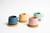 Matte Colour 250ml Coffee/Tea Cup with Coasters  - Set of 4