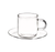 Odin 90ml Espresso Cups and Saucers, Set of 4