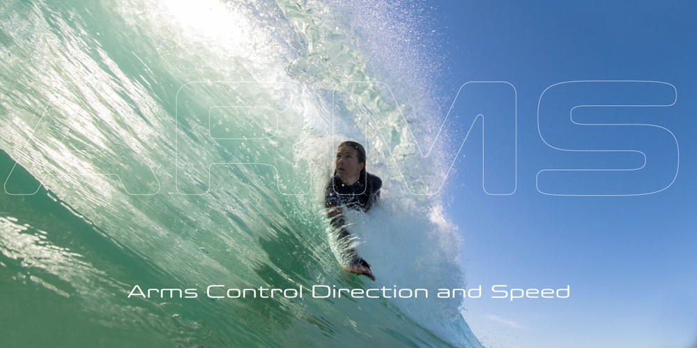 How Your Arms Control Direction and Speed in Bodysurfing
