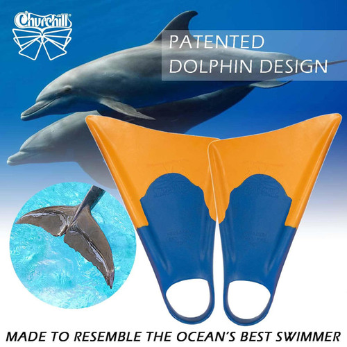Churchill Makapuu Swim Fins Patented Design
