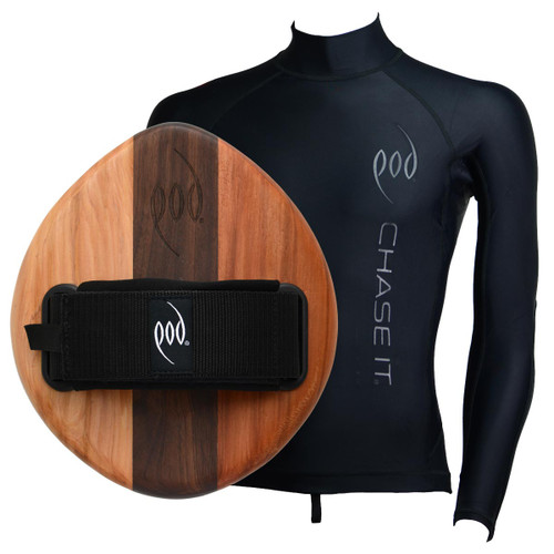 Bodysurfing Handboards Cedar Walnut - Long Sleeve Rash Vest