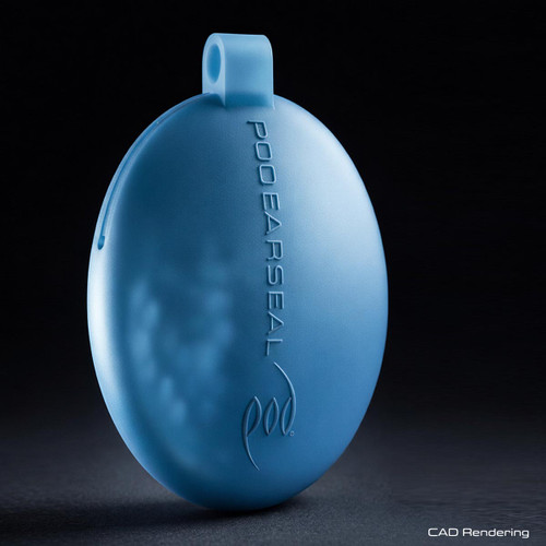 CAD Rendering of Pro EarSeal POD-Signature Silicone Pouch Translucent Blue