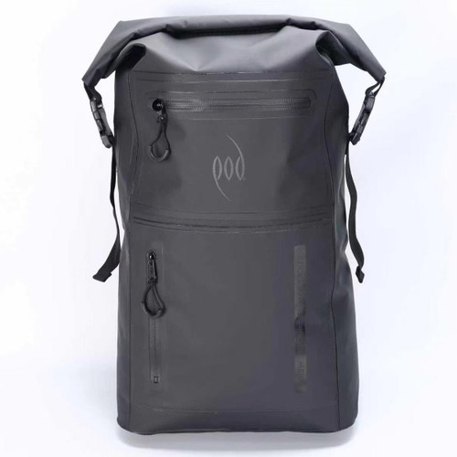 Waterproof Backpack 40L with Two Pockets All Black