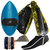 PF2 POD Swim Fins Black/Yellow Aqua Blue Handboard Fin Socks and Savers