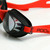 Black/Red Frame with Black Tinted Lens POD Swim Goggles 