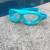 POD VISION Youth Swim Mask - Clear Lens Aqua Blue Frame