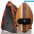 FLO Cedar Walnut Wood POD Handboard PF3 POD Swim Fins Black/Orange