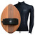 WOO Cedar Walnut Handboards + Long Sleeve Rash Vest Bundle