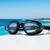 Black AquaLuxe Clear Lens POD® Swim Goggles