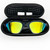 Black AquaLuxe Swim Goggles Gold Mirror Lens Dry-Capsule Eyewear Case