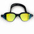 POD® Black AquaLuxe Swim Goggles Gold Mirror Lens