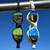POD® AquaLuxe Swim Goggles Gold and Blue Mirror Lenses