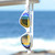 POD® White AquaLuxe Swim Goggles Blue Mirror Lens