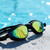 Gold Mirror Lenses Black AquaLuxe Swim Goggles by POD®