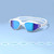 AquaLuxe White POD® Swim Goggles Blue Mirror Lens Features