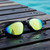 Gold Mirror Lenses AquaLuxe Black Swim Goggles by POD®