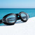 AquaLuxe Clear Lens POD® Black Swim Goggles