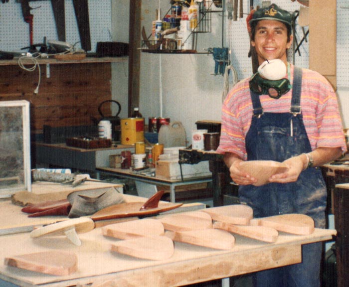 Shane at the workshop