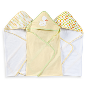 3 Count Soft Terry Hooded Towel Set, Yellow Rubber Ducky 3 Count Soft Terry Hooded Towel Set, Yellow Rubber Ducky