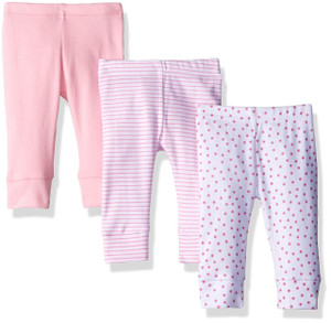 3 Pack Pants, Pink Dots 3 Pack Pants, Pink Dots