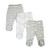 3 Pack Footed Pants, Grey Celestial