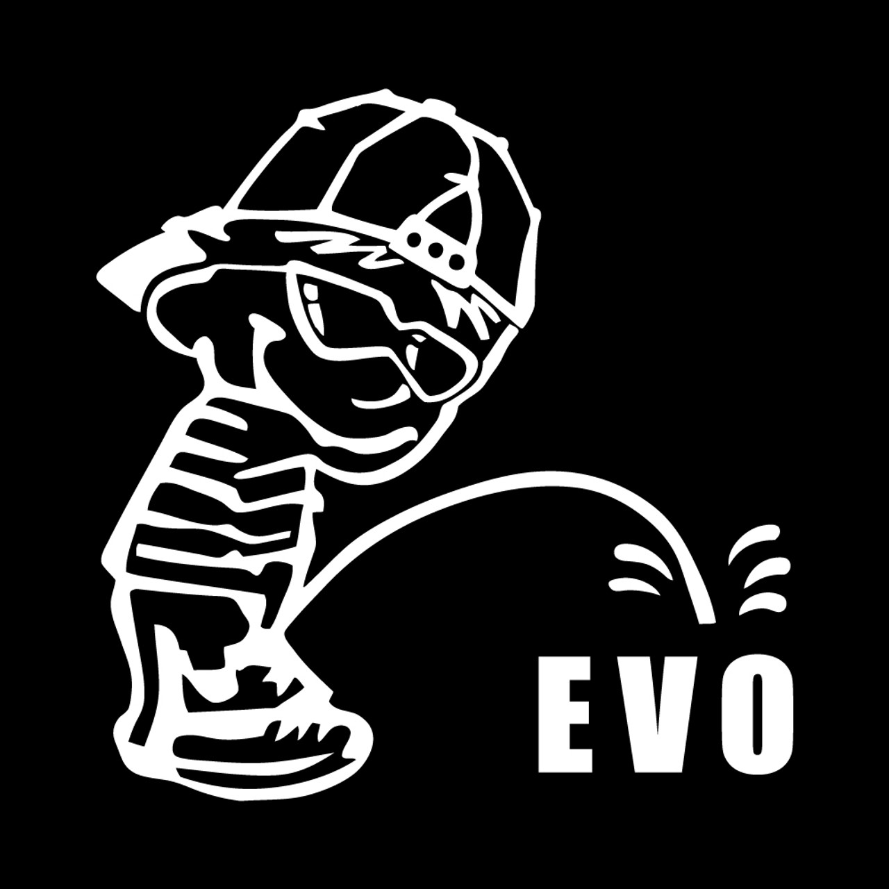 Piss On EVO Sticker