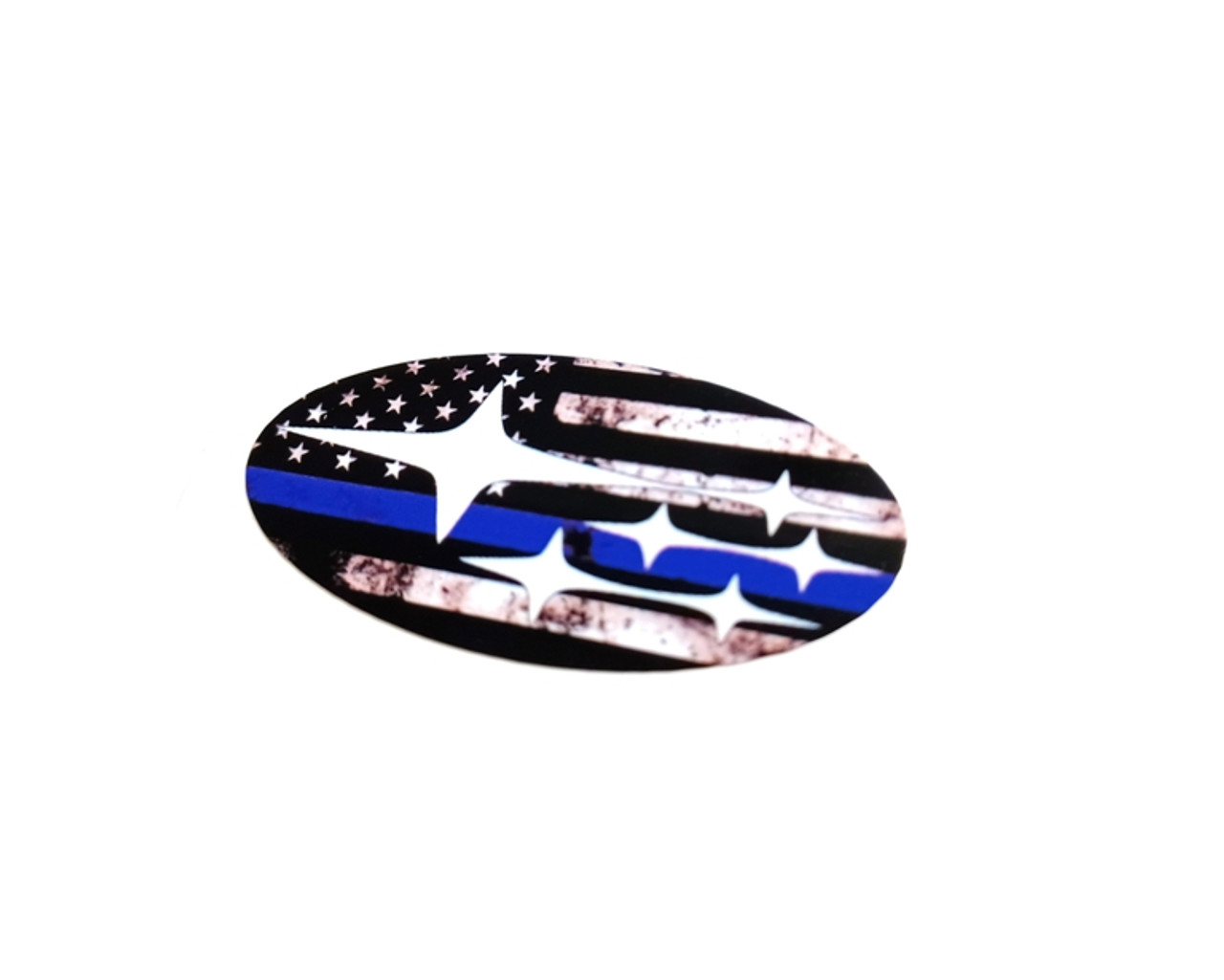 Distressed Thin Line Flag Emblem Overlays