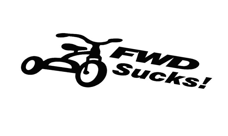 Fwd Rocks Sticker FWD Sucks Sticker Decal