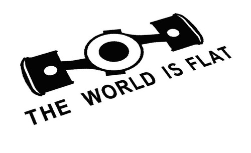 The World is Flat Sticker Decal