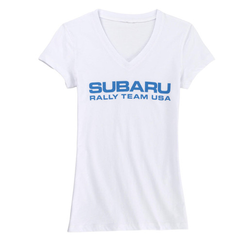 Subaru Rally Team USA Official Shirt - Ladies V-Neck T-Shirt
